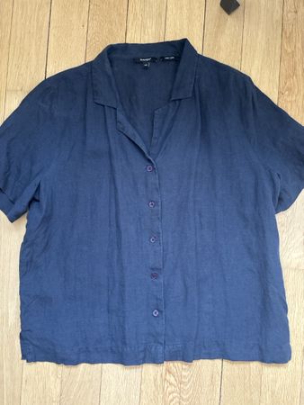 Manor Leinen Bluse Gr 42