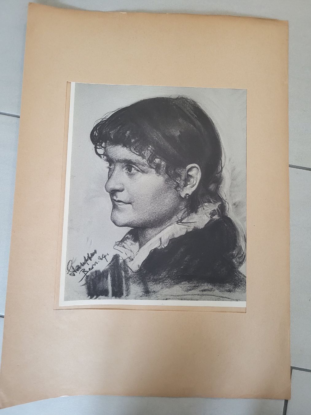 Dipinti: Karl Stauffer-Bern Faksimlie ca.1895 – Usato da nunningen venduto da mic_88k2