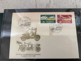 Salon Auto Genf 1969, Briefmarken Helvetia, Top Zustand!