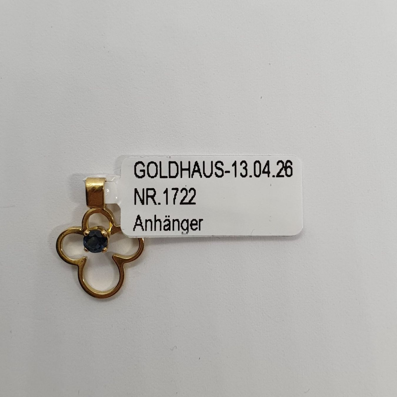 Ciondoli: Echt 18K Gold - Saphir Anhänger – Usato da Luzern venduto da Luzern-Goldhaus 4