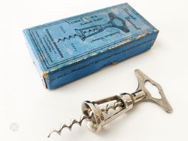 Monopol Universal Korkenzieher mit Karton Antik Vintage OVP
