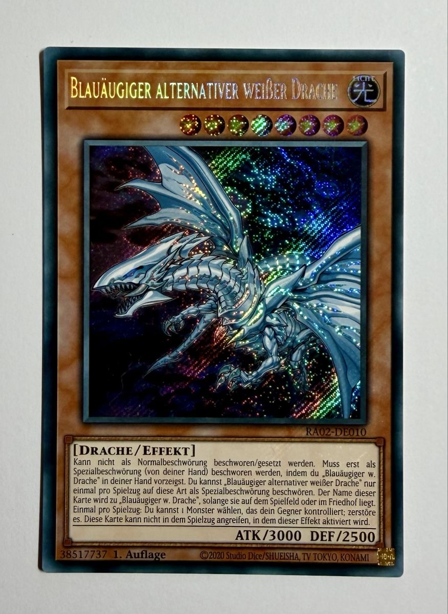 Cartoline: Blauäugiger alternativer weißer Drache – Usato da Amriswil venduto da schweiz222