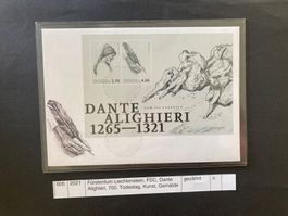 Fürstemntum Liechtenstein, FDC, Dante Alighieri, Kunst