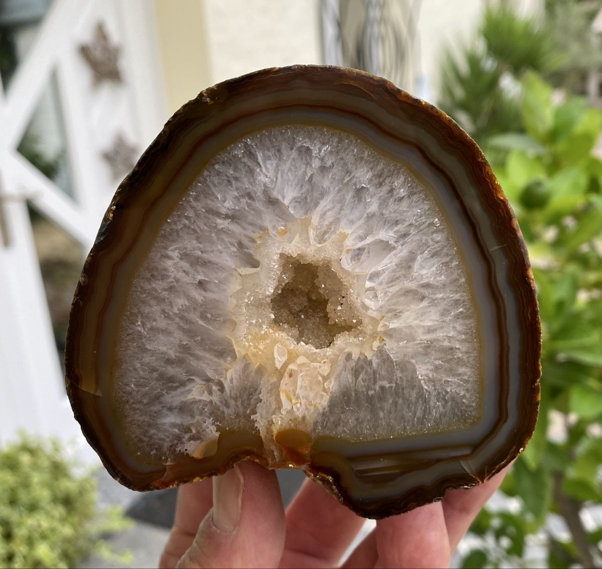 Minerali & Pietre curative: Schöne Achat Geode – Usato da Selzach venduto da 321compac 8