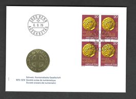 CH FDC Viererblock 1979