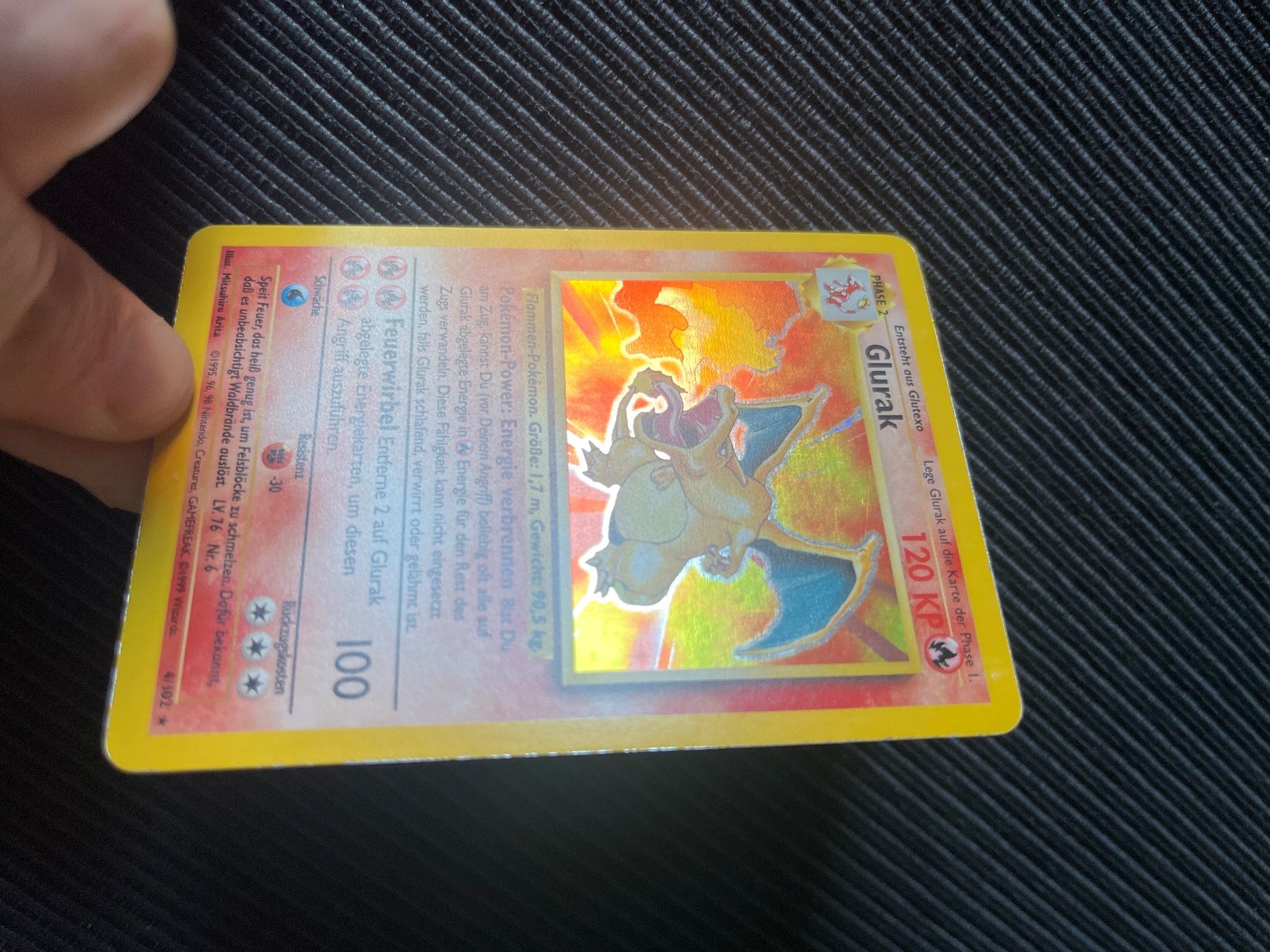 Pokémon Carte collezionabili: Pokemon Glurak holo Base Set deutsch – Usato da Wabern venduto da Collectfun 1
