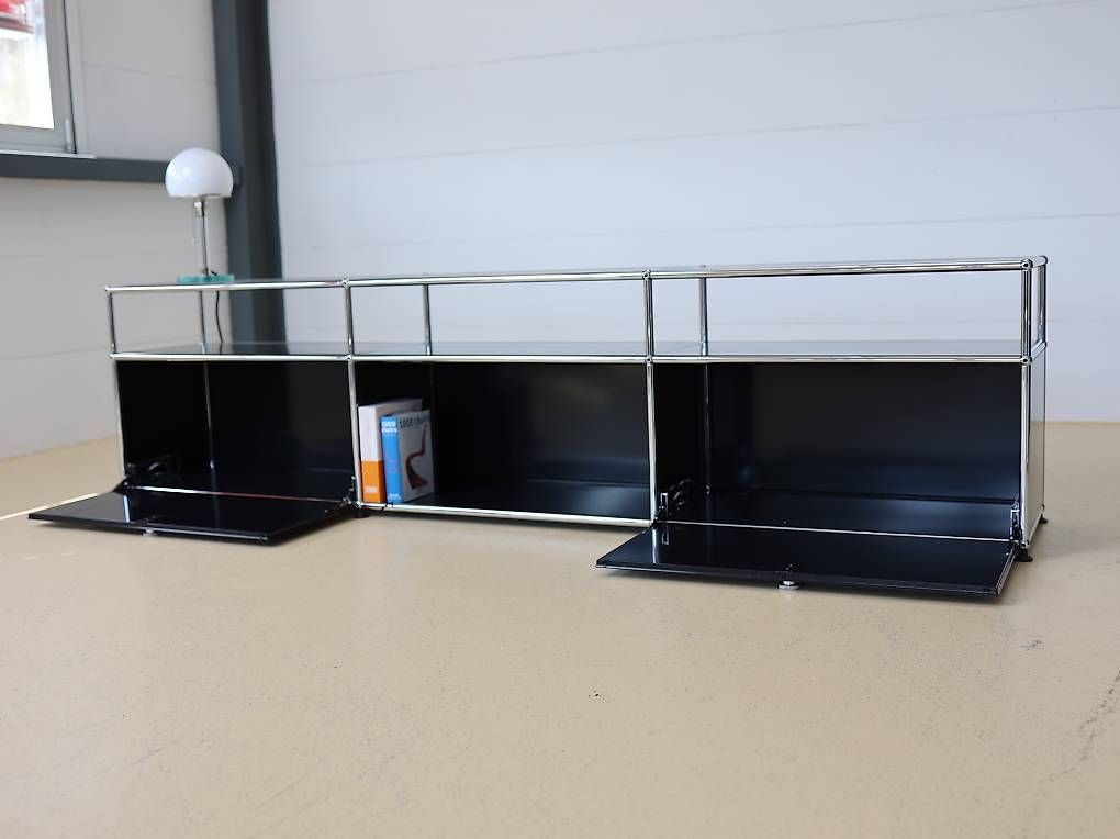 USM Cassettiere: USM Haller Lowboard in Graphitschwarz – Usato da Meinisberg venduto da atelier_TILIJA 1