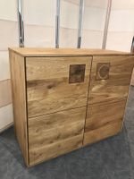 Sideboard Kommode DAVOS Wildeiche mit Stirnholz 94 x 80 cm