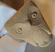 Eule Figur Sandsteinguss  Skulptur siehe Foto