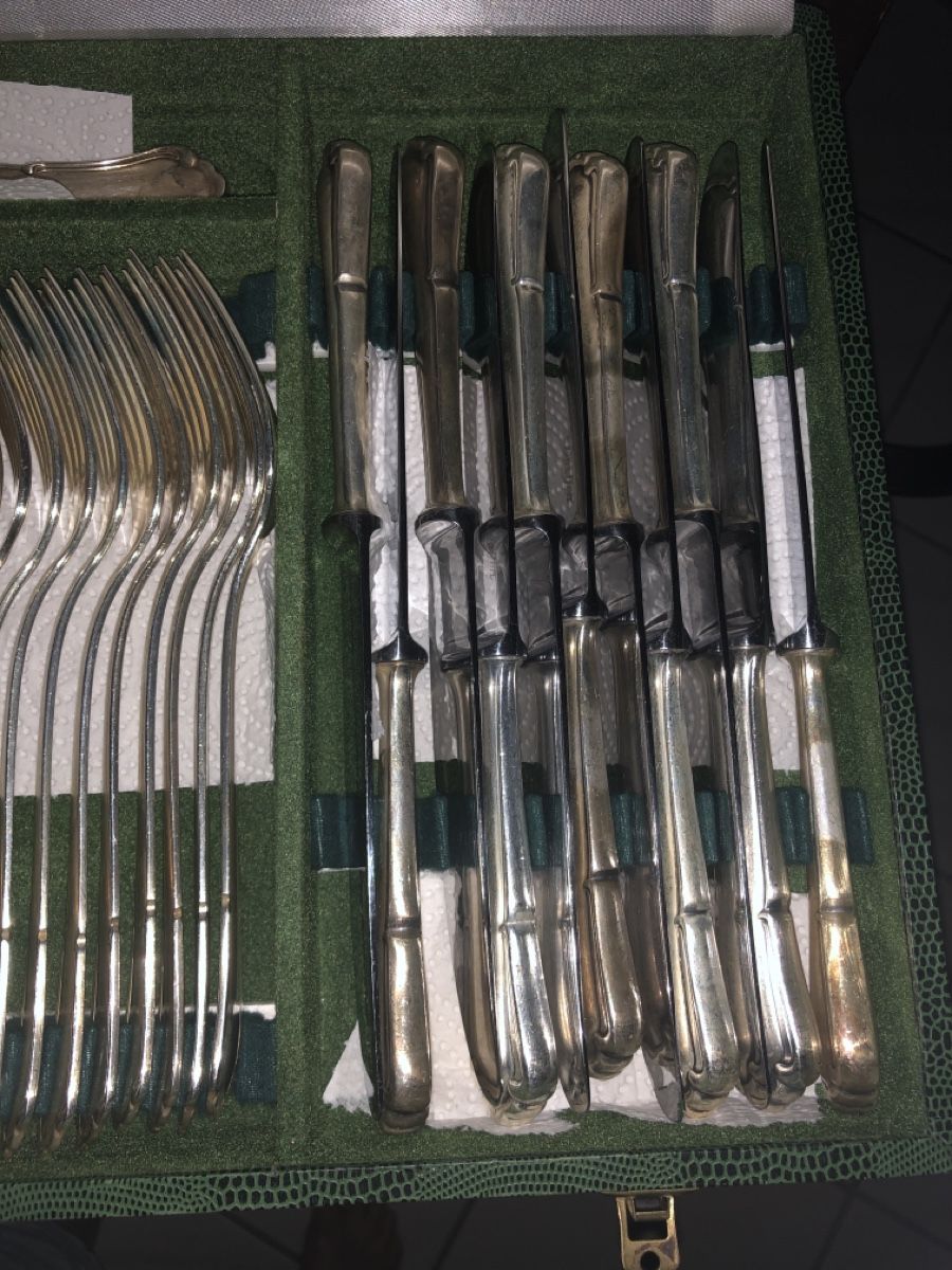 Set di posate: Tafelbesteck/Cutlery Set 36 Pieces Deetjen Silver – Usato da Baltschieder venduto da Miumiu21 1