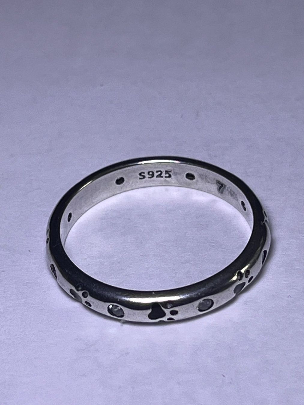 Anelli: Silberring S925 mit Muster, Zirkonias Durchmesser – Nuovo (secondo la descrizione) da Bremgarten b. Bern venduto da barny2 1