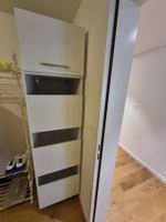 Wäscheschrank mit Aufsatzschrank – Weiß