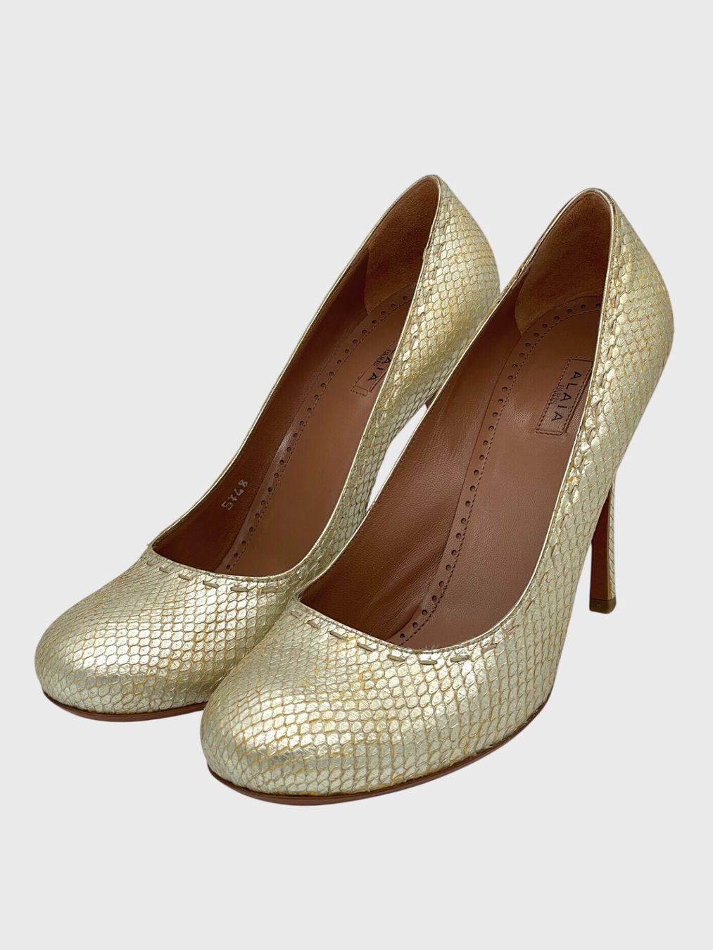 Alaia Scarpe da donna: Alaïa Snakeskin Pump EU 40 Metallic – Usato da Zürich venduto da shoe_shop 2