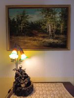 Jugendstil Tischlampe mit Brunnen-funktionn