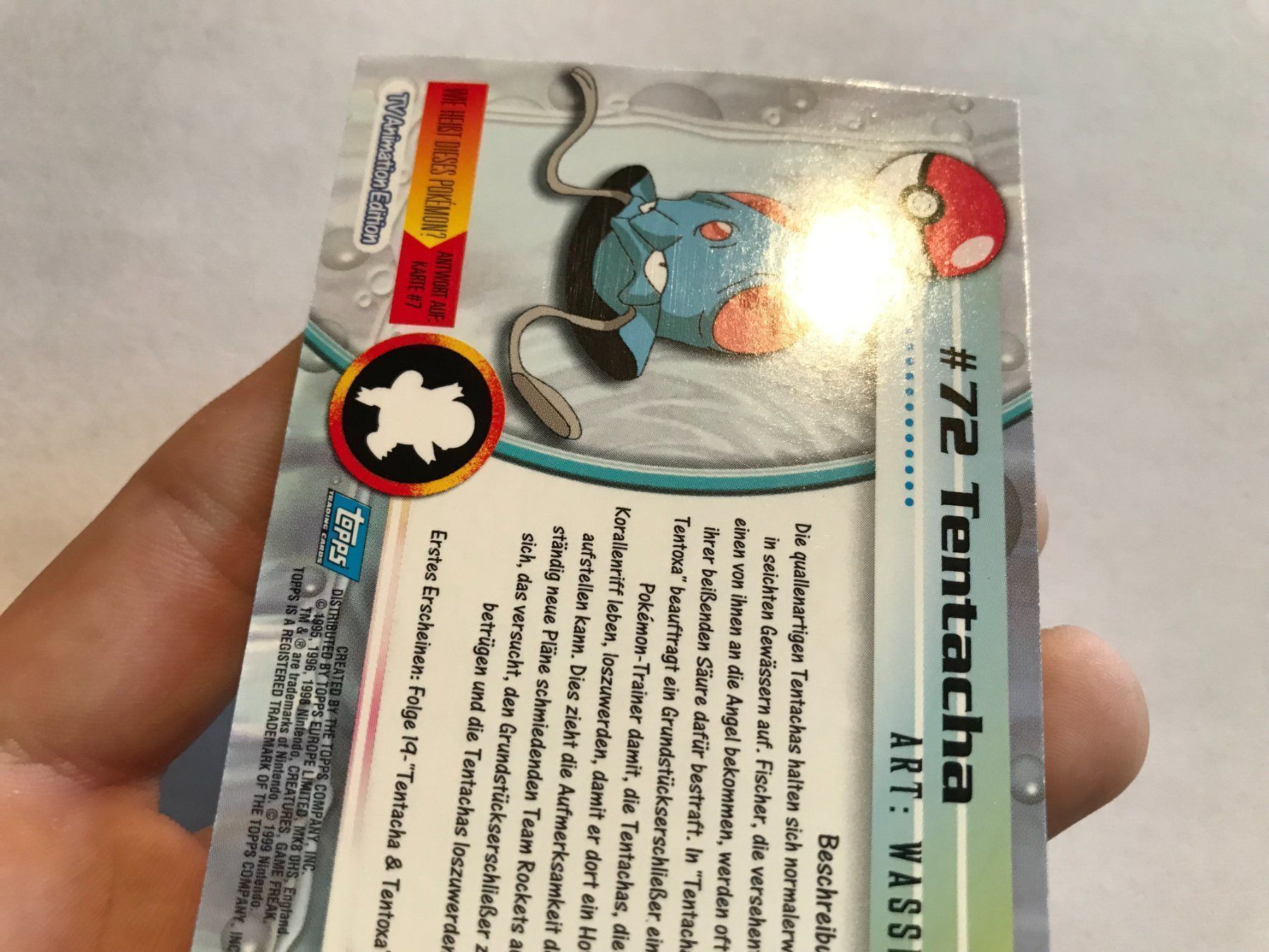 Pokémon Sammelbilder & Trading cards: Tentacha holo Topps Series 1 DE – Gebraucht aus Hagendorn von Pokecollectorch 6