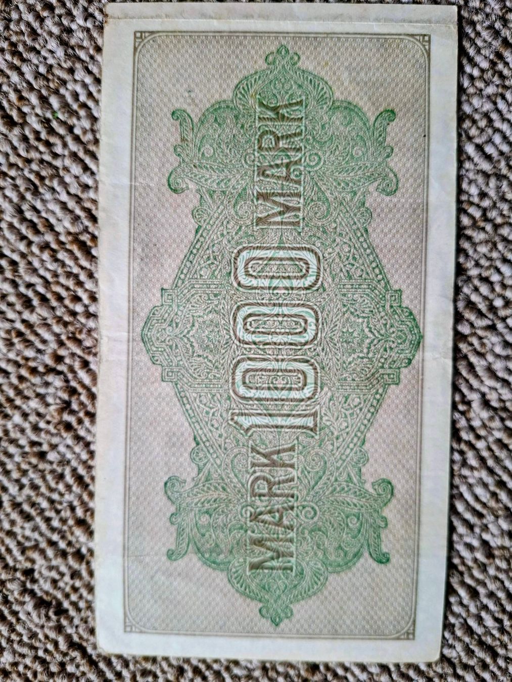 Banknoten: 1000 Mark 1922 banknote, Germany, used condition – Gebraucht aus Arisdorf von Schnautz02 2