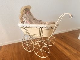 Alter Puppenwagen inkl.Puppe