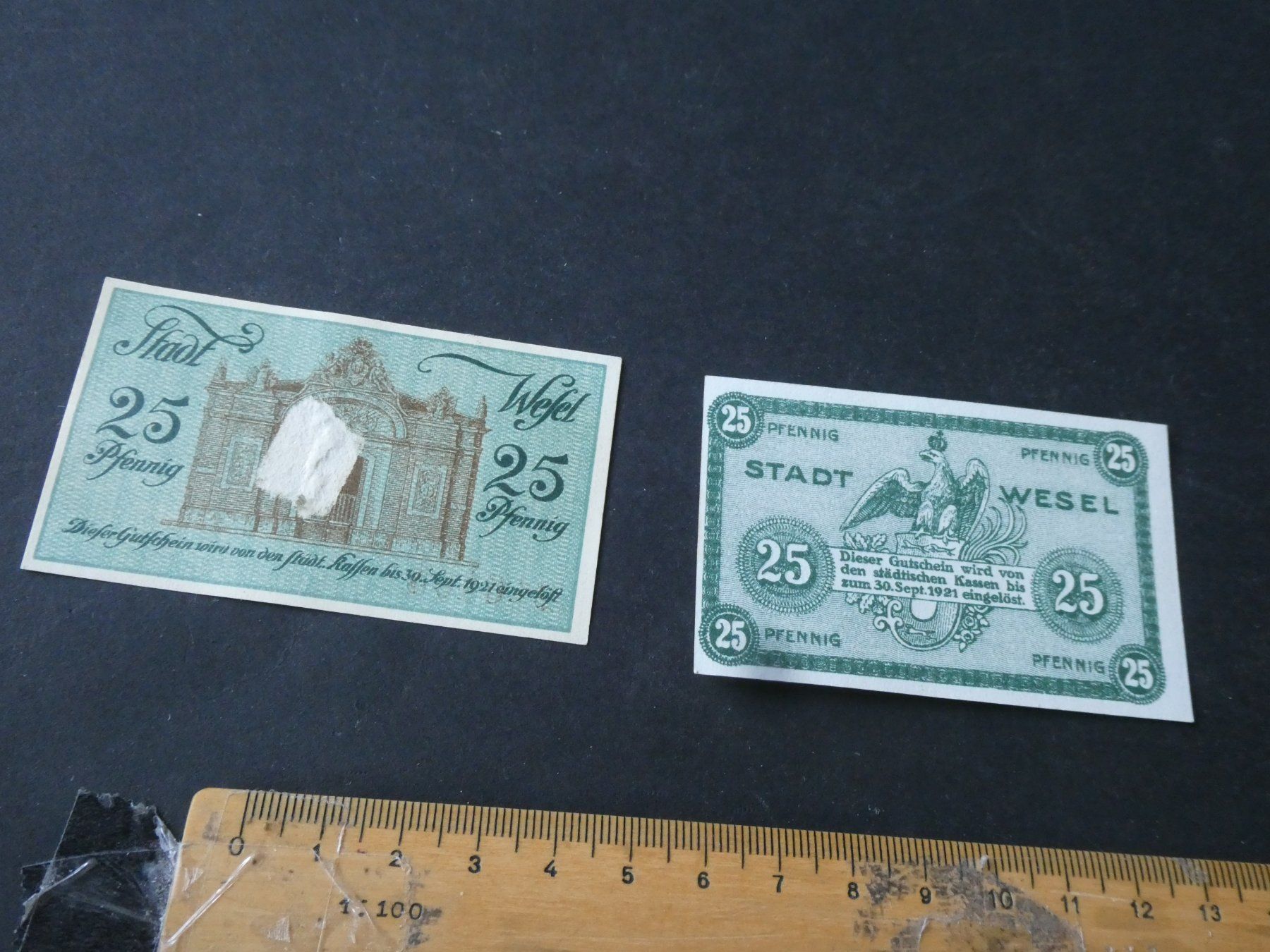 Banknoten: Dt. Reich,  Wesel - Notgeldscheine – Gebraucht aus Hinterforst von Rohusri 1