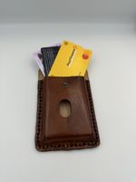 Handgemachtes Portemonnaie aus Leder - Top Zustand!