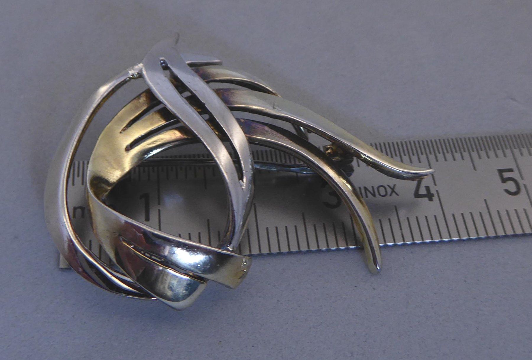 Spille & Fermagli: Brosche 800 Silber Teil vergoldet 1970 - 1985 – Usato da Muri AG venduto da silvermouse007 1
