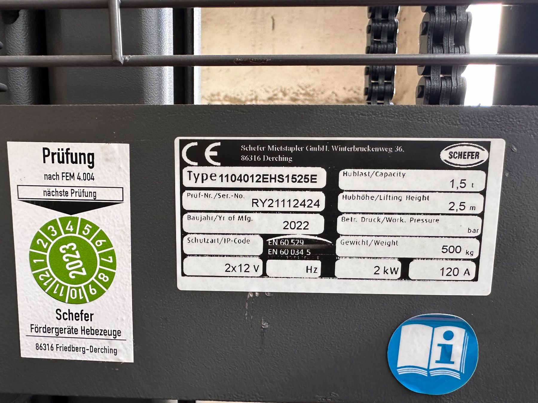 Gabelstapler & Hubwagen: neuer Schefer Stapler HS Eco Professional Semi hub 250cm – Neu und originalverpackt aus Necker von liq24 8