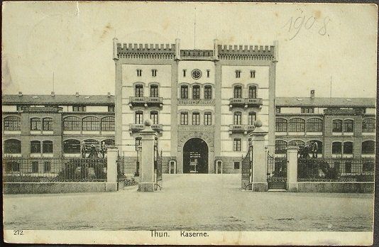Cartoline postali: THUN Kaserne – Usato da Jona venduto da philajona