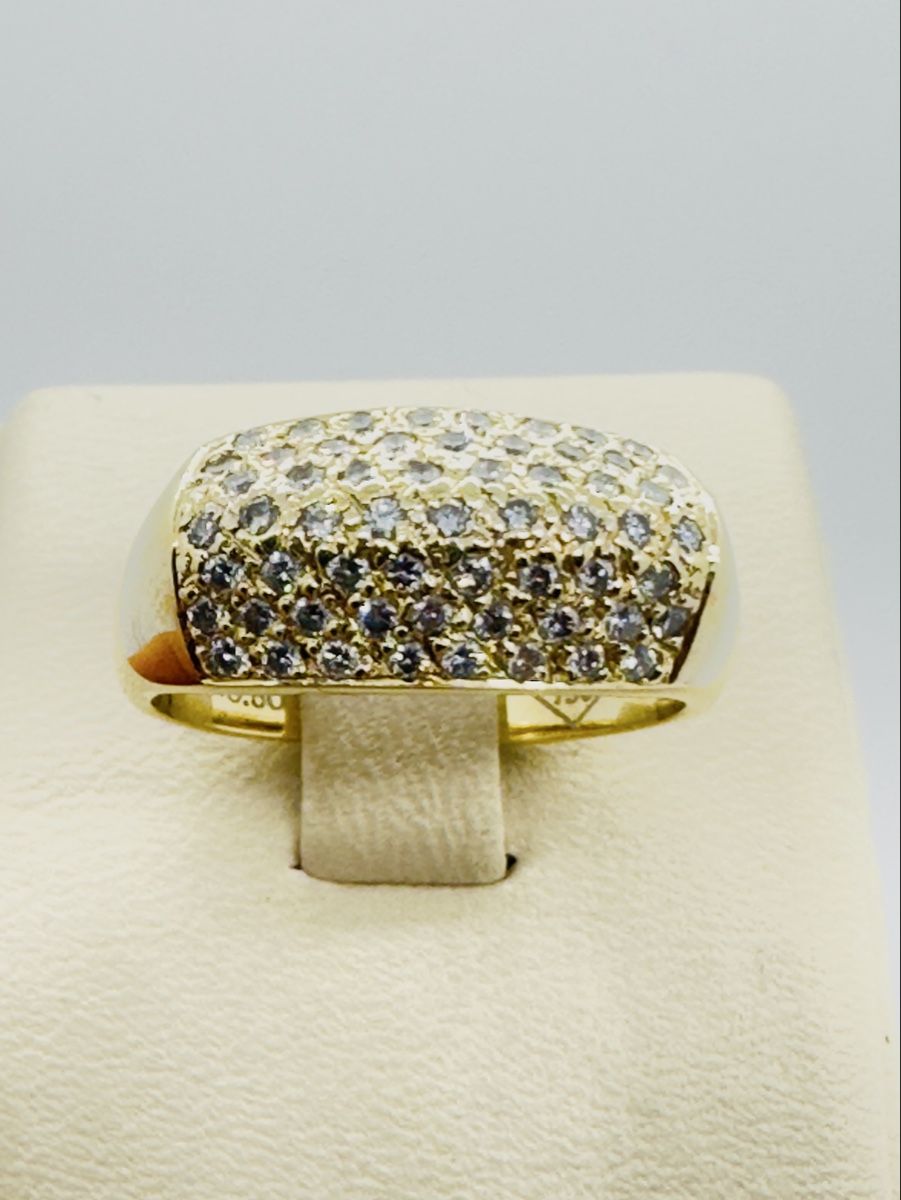 Anelli: 750/18 Karat Gold Ring mit 050 Ct Brillanten – Usato da Murg venduto da MTGold 8