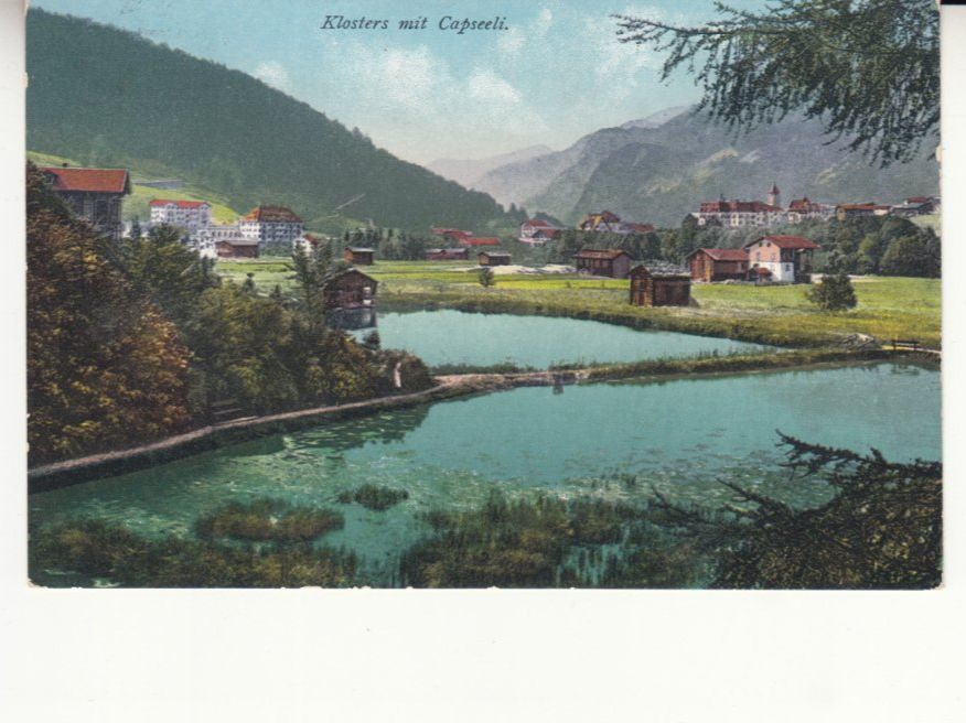 Cartoline postali: Klosters 1925 – Usato da Bürglen TG venduto da StampGraf