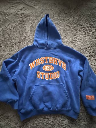 WRSTBHVR Hoodie königsblau/orange