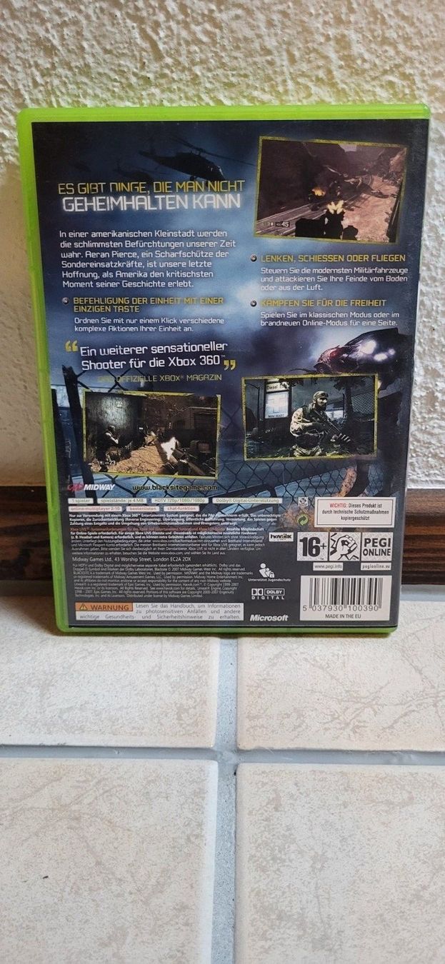 Microsoft Jeux: Xbox 360 Spiel - Blacksite – D'occasion à Münsingen par Heroism2010 1