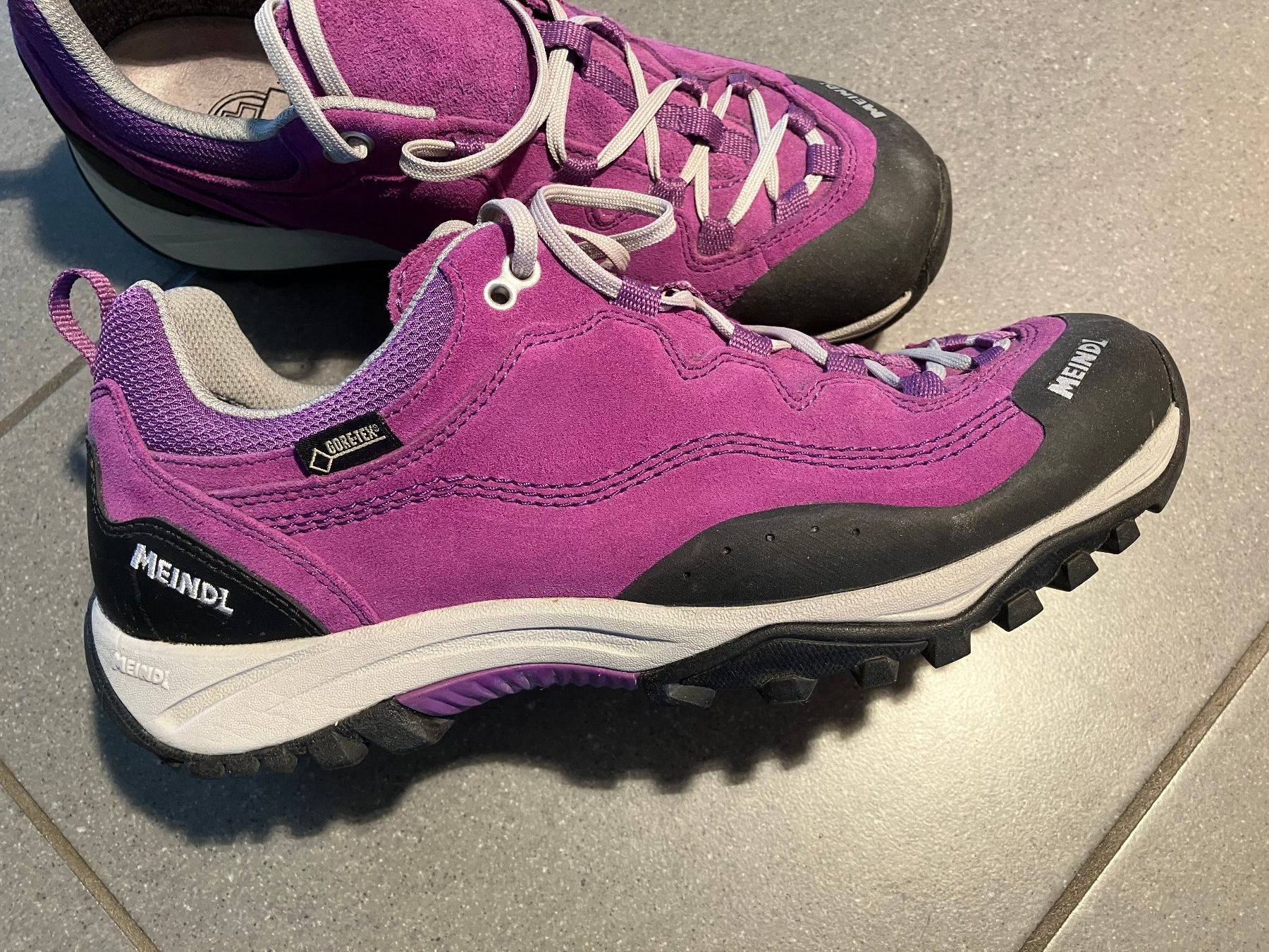Meindl Herrenschuhe: Wanderschuhe Meindl Gore-Tex violett Grösse UK 7 – Neu (gemäss Beschreibung) aus Winznau von gugi2009 1