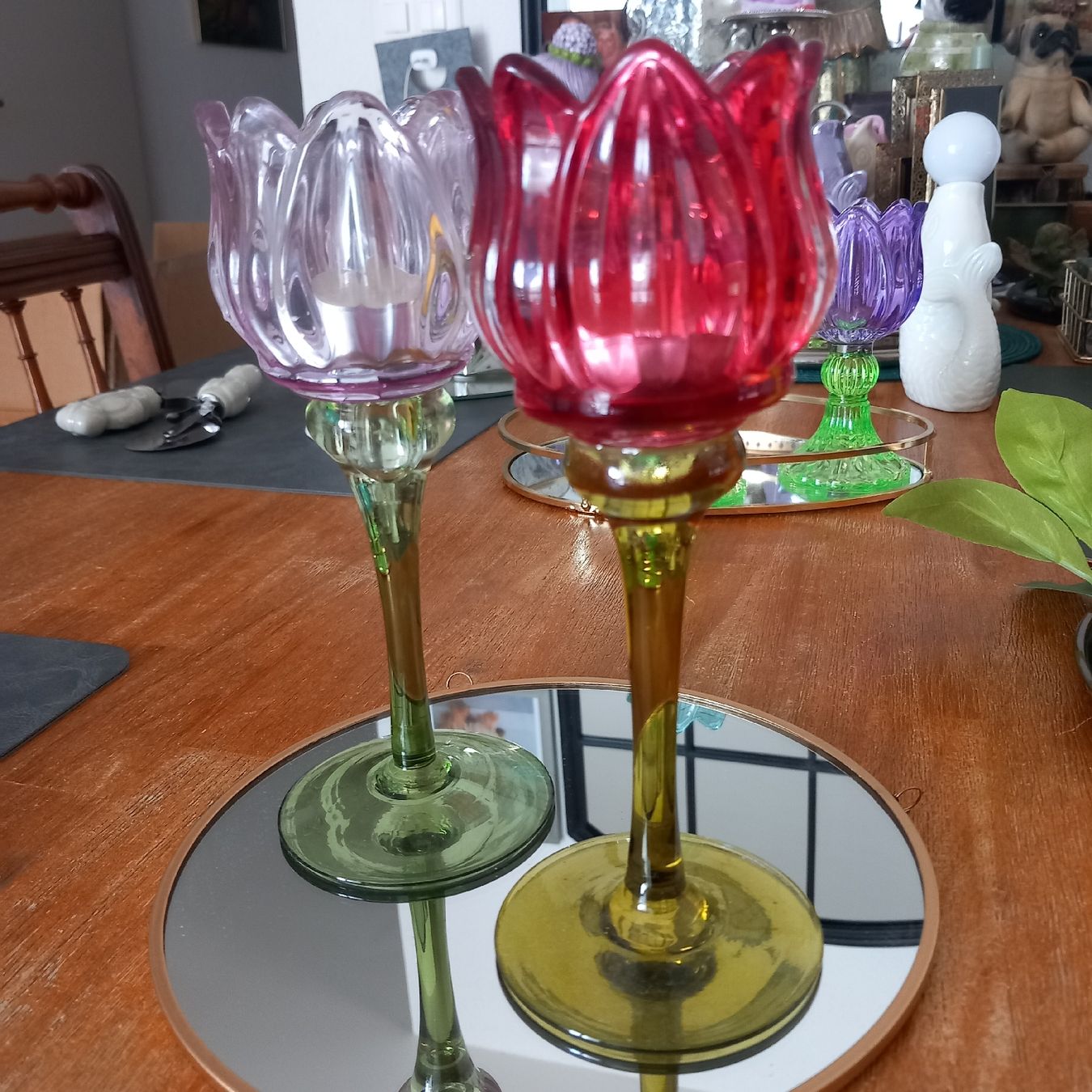 Gläser: Zwei Windlichter / Glas / Vintage – Neu (gemäss Beschreibung) aus Aegerten von gismolini 5