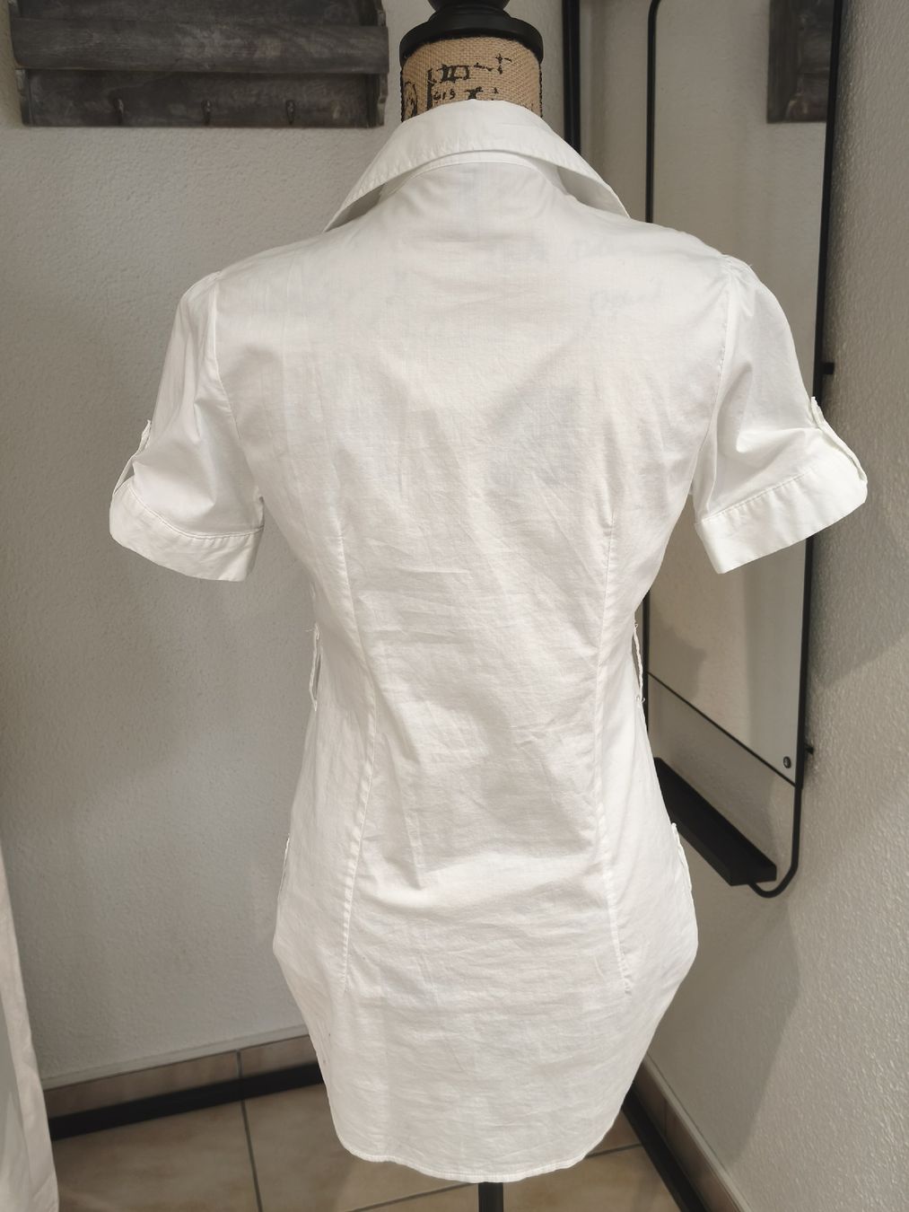 Camicette: Bluse Chicorée weiss kurzarm Grösse M – Usato da Emmetten venduto da SecondhandSiska 2