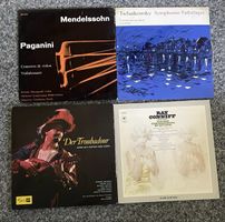 4 Schallplatten Klassik Oper Verdi Tchaikovsky Paganini