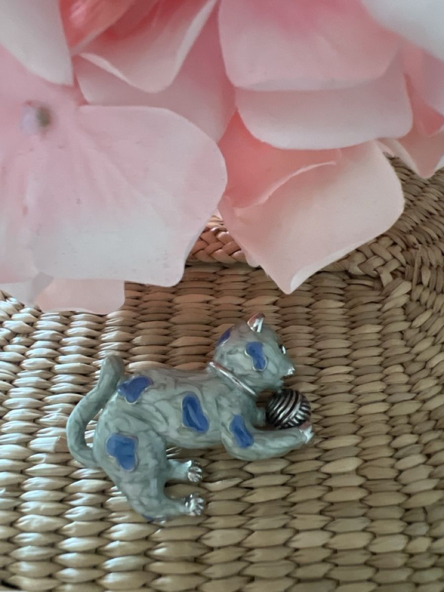 Spille & Fermagli: Schöne Katzen Brosche – Usato da Seon venduto da Sunny-Schmuck78