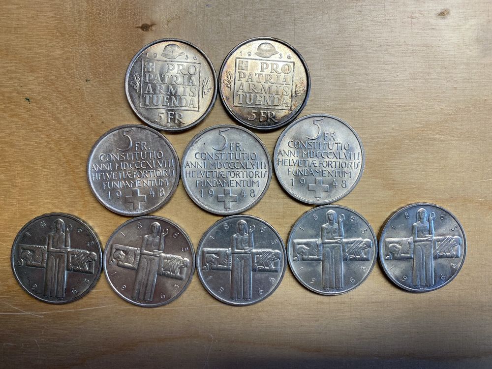 5 Franken Silber Gedenkmünzen | Kaufen auf Ricardo