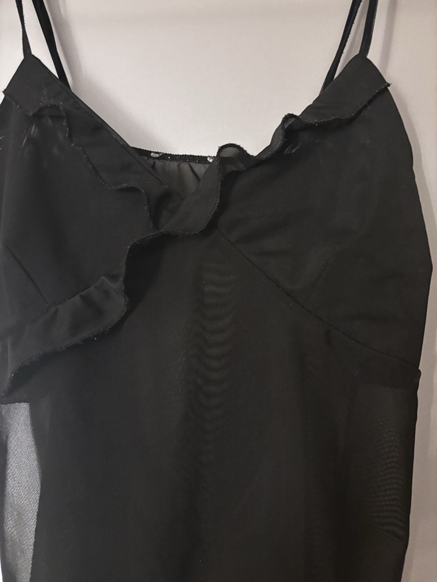 Top: Damen Spaghettitop Schwarz, Gr. M  – Usato da Dörflingen venduto da liviaaa.w 1