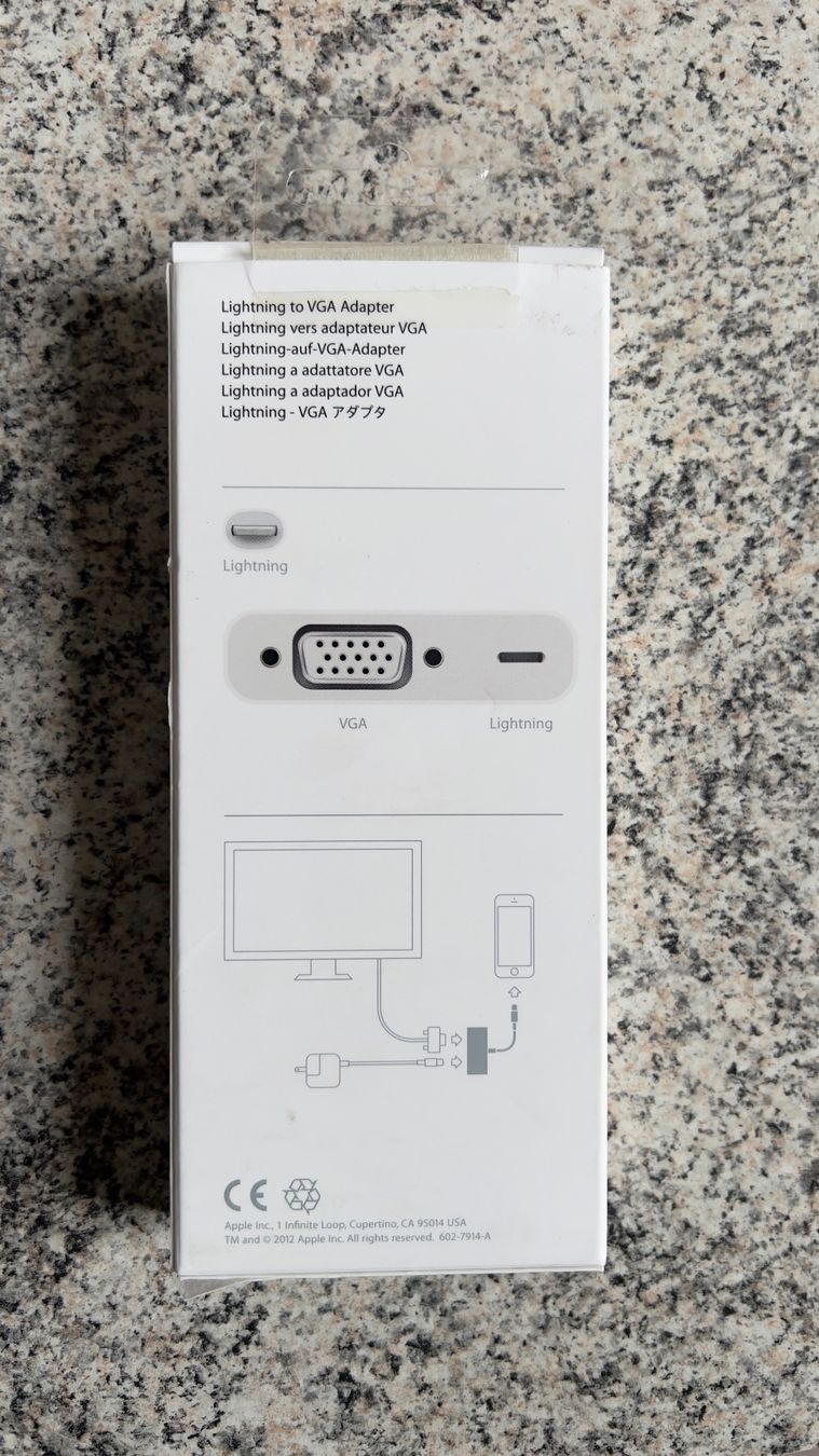 Apple Unità & Adattatore: Apple Lightning auf VGA Adapter – Usato da Winterthur venduto da mat_q5d5 1