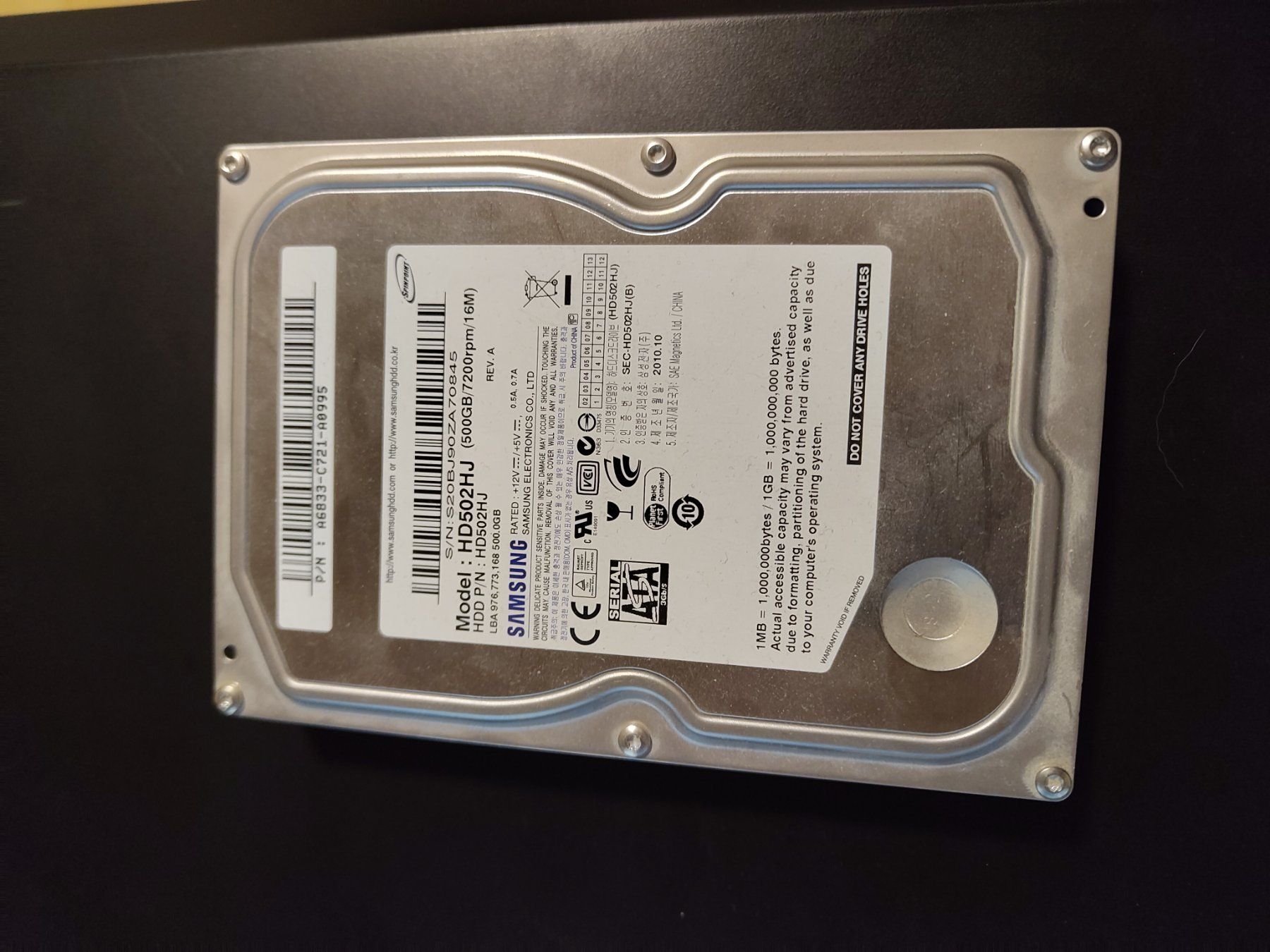 Samsung Dischi rigidi: 500 GB Hard Disk – Usato da Uffikon venduto da luk_77ht