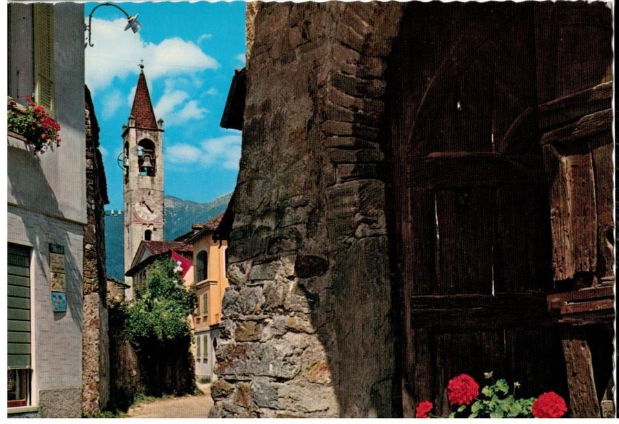 Ansichtskarten: Ponte Capriasca, la chiesa – Gebraucht aus Frauenfeld von POML