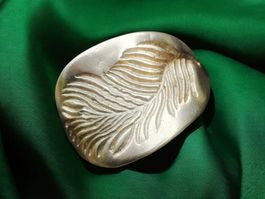 Unikate Haarspange aus Bronze mit Gummiband