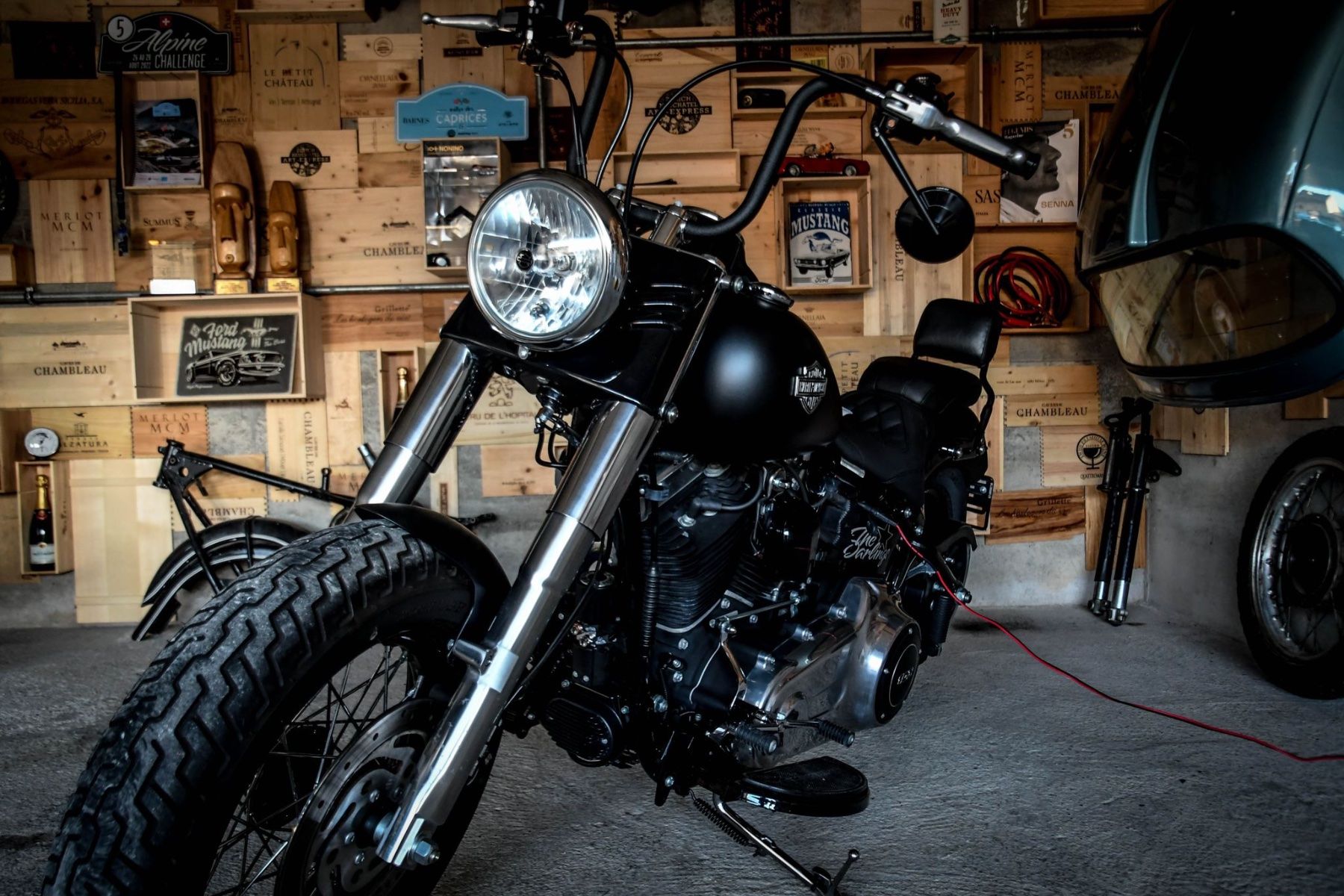 Harley-Davidson Chopper: Harley Davidson FLS103 - 2013 - Noir Mat – Gebraucht aus Estavayer-le-Lac von stephtraeger 1