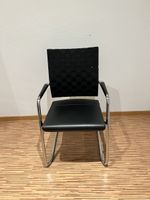 Girsberger Diagon Freischwinger Leder Sessel Stuhl