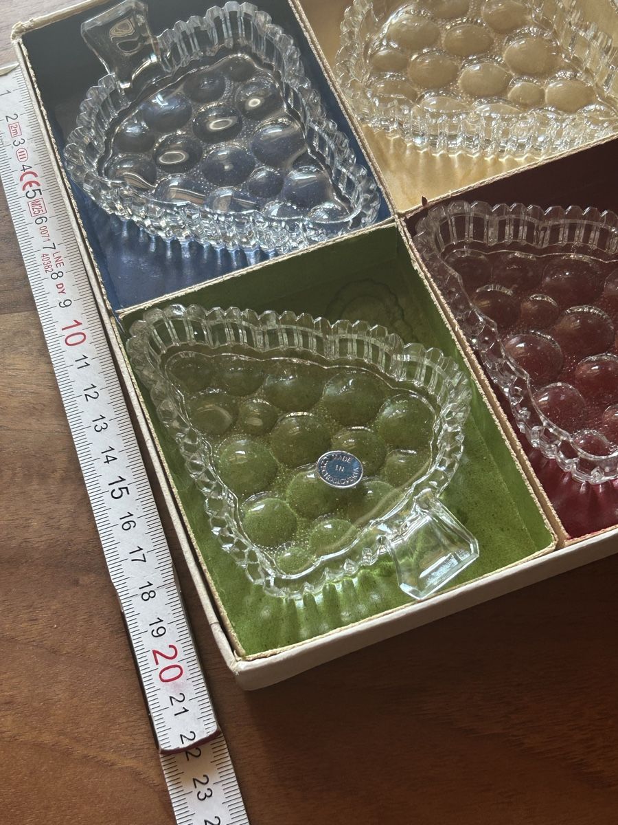 Bicchieri: Glass grape set 4pcs set original box Made in Czechoslovakia – Usato da Degersheim venduto da Pinguin040 2