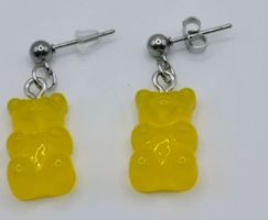 Ohrring Gummibär Ohrstecker CHARM Oursons gommeux Farbe GELB