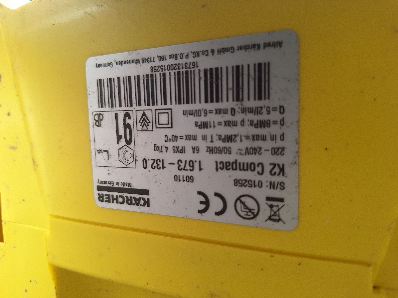 Kärcher Idropulitrici ad alta pressione: Kärcher K2 Compact Hochdruckreiniger – Usato da Uhwiesen venduto da Marthalen02 1