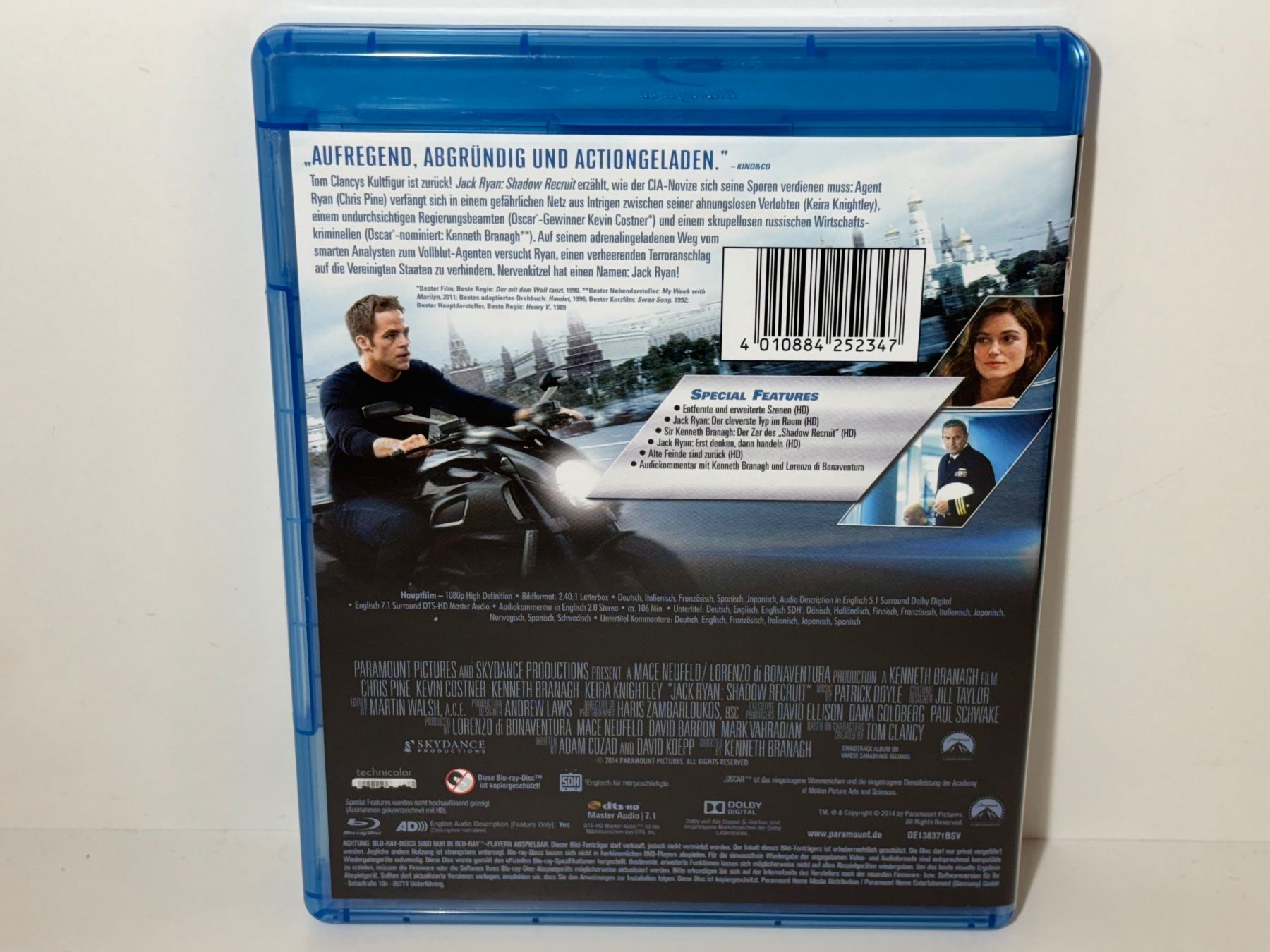 Tutti i DVDs: Jack Ryan: Shadow Recruit Blu Ray – Usato da Wilderswil venduto da Sstriker 1