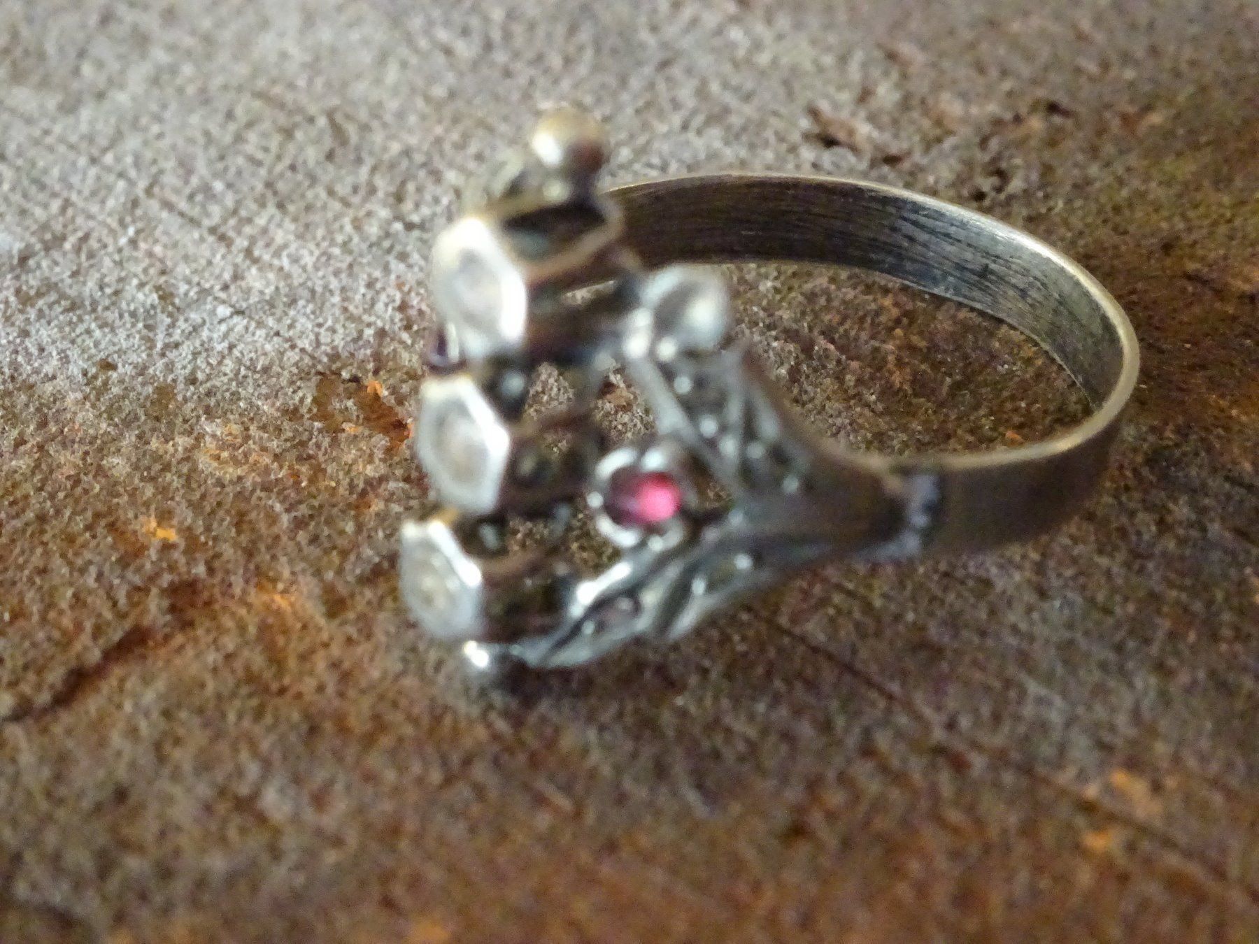 Ringe: Ring Rosenschliff Almandin / RG 57 – Gebraucht aus Esslingen von FetteSchnecke
