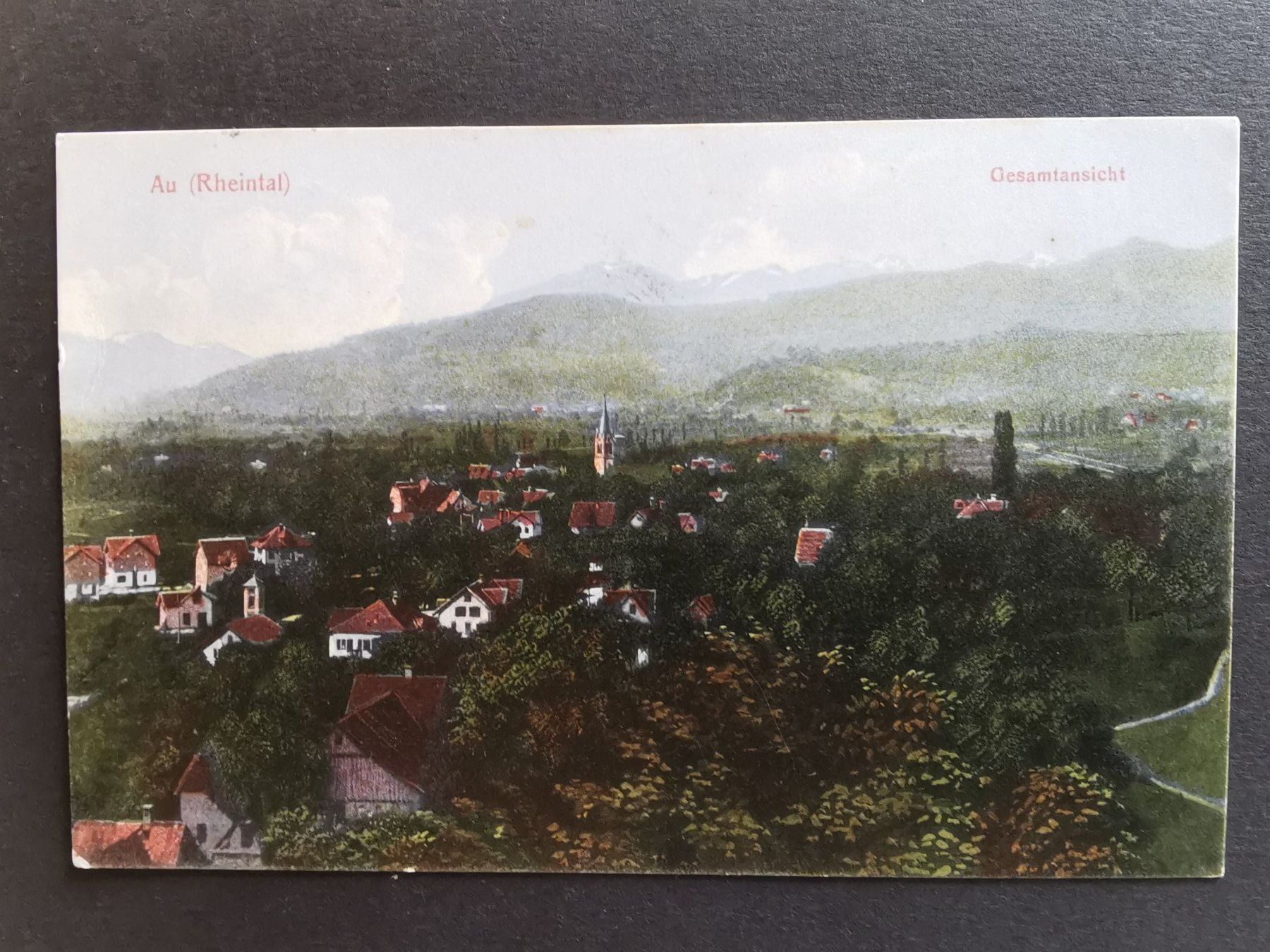 Cartoline postali: Au  Ansichtskarte   Rheintal  1913   St.Gallen – Usato da Rheineck venduto da kat_7gld