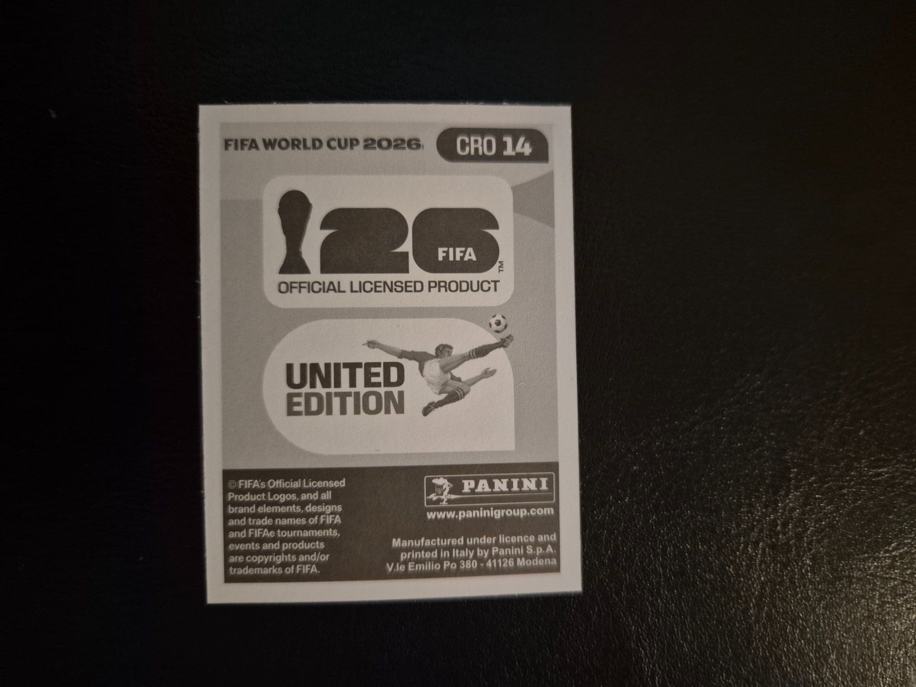 Panini Carte collezionabili: Panini WM 26 CRO 14 – Nuovo (secondo la descrizione) da Rorschacherberg venduto da AJ3108 1
